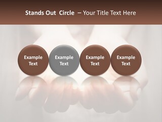 Fire In The Hands PowerPoint Template