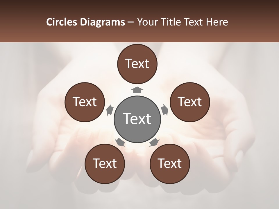 Fire In The Hands PowerPoint Template