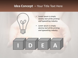 Fire In The Hands PowerPoint Template