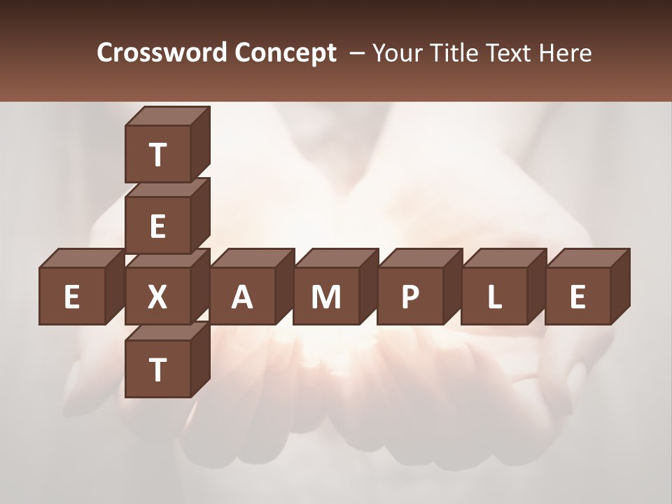 Fire In The Hands PowerPoint Template