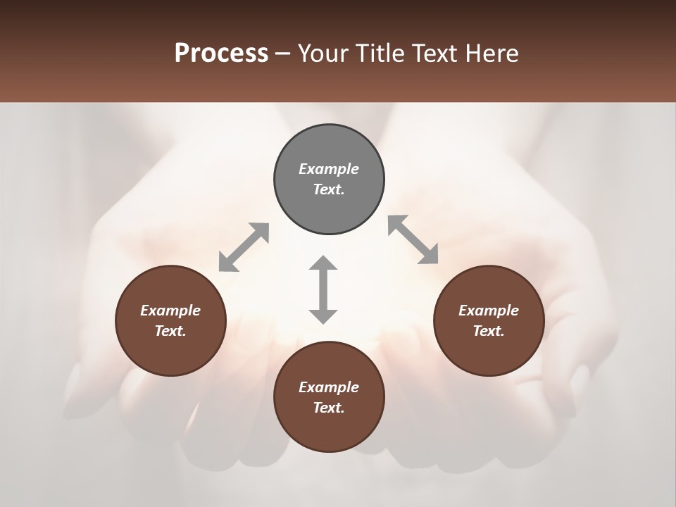 Fire In The Hands PowerPoint Template