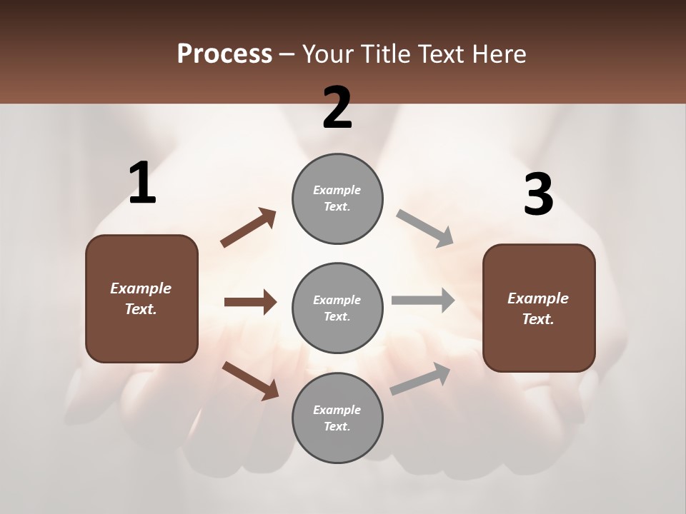 Fire In The Hands PowerPoint Template