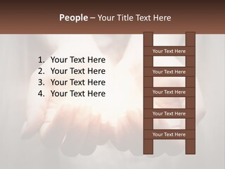 Fire In The Hands PowerPoint Template