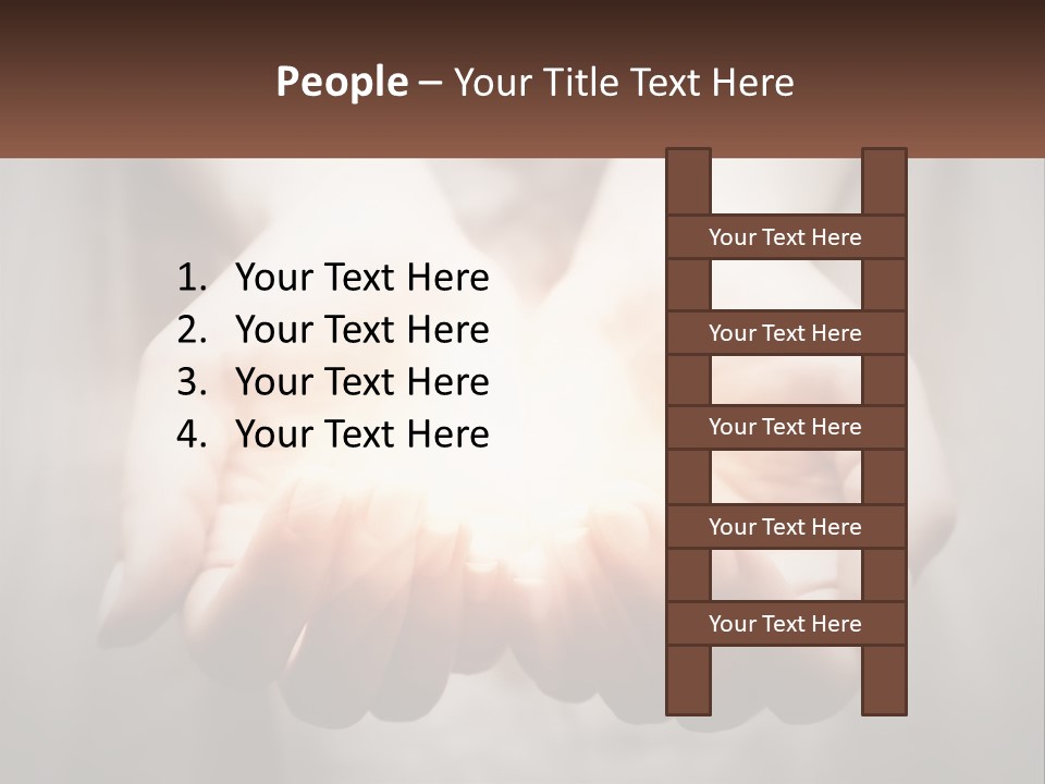 Fire In The Hands PowerPoint Template