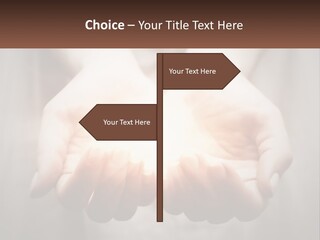 Fire In The Hands PowerPoint Template