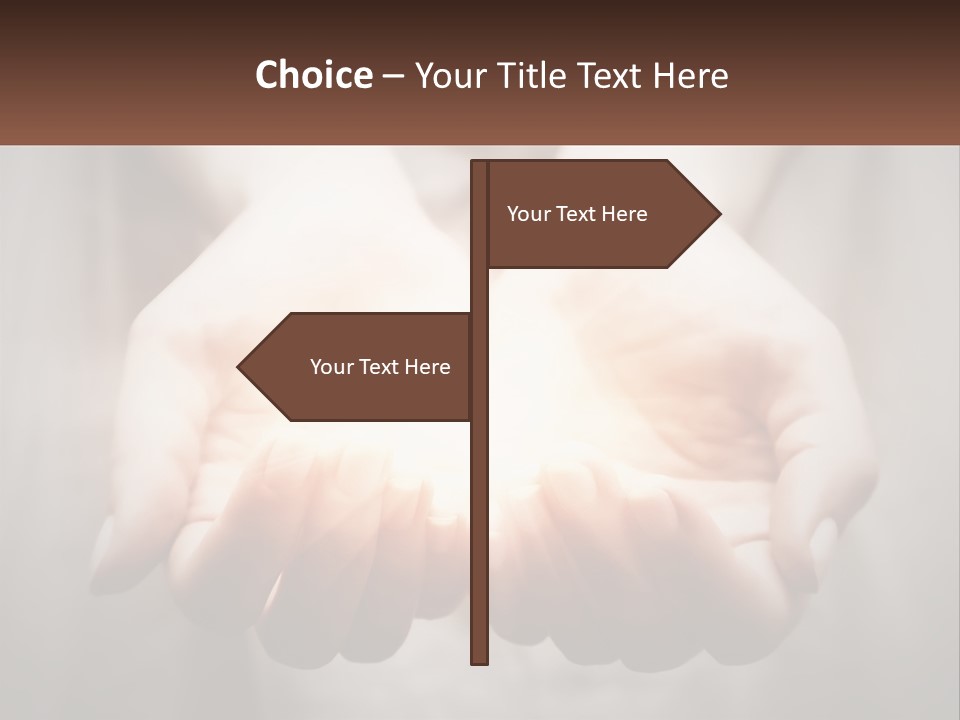 Fire In The Hands PowerPoint Template