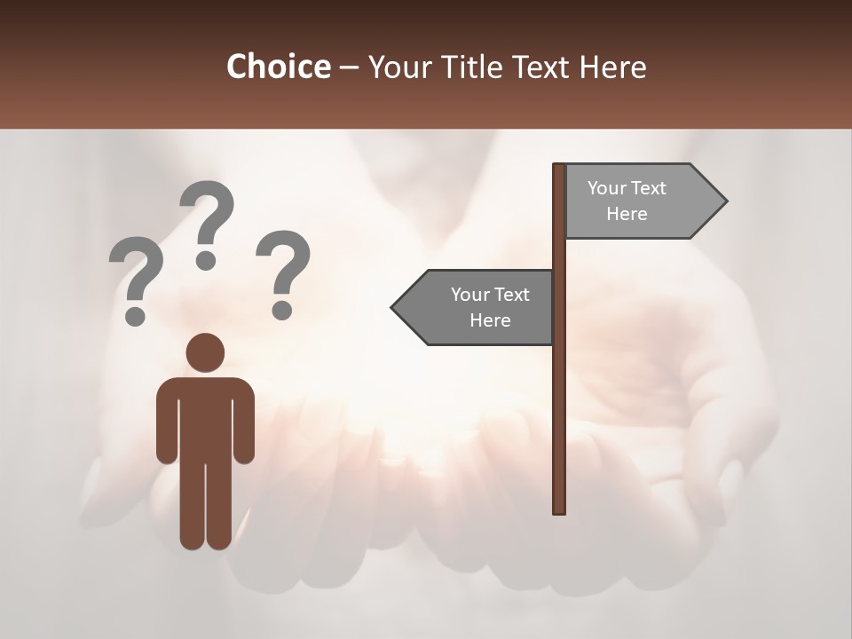 Fire In The Hands PowerPoint Template