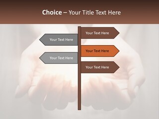 Fire In The Hands PowerPoint Template