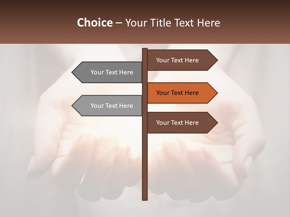 Fire In The Hands PowerPoint Template