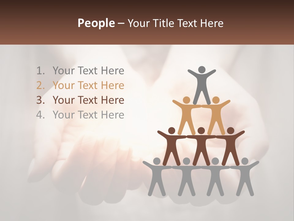 Fire In The Hands PowerPoint Template