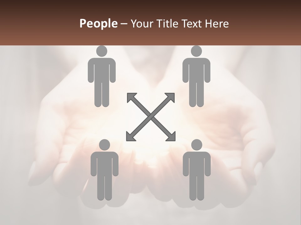 Fire In The Hands PowerPoint Template