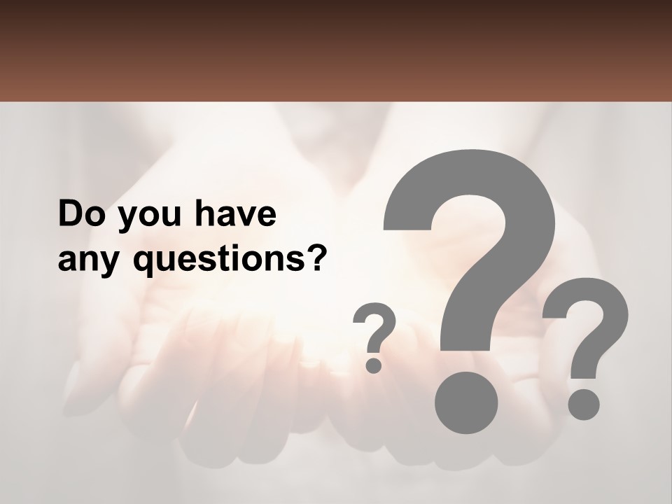 Fire In The Hands PowerPoint Template