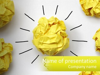 Idea On Paper PowerPoint Template