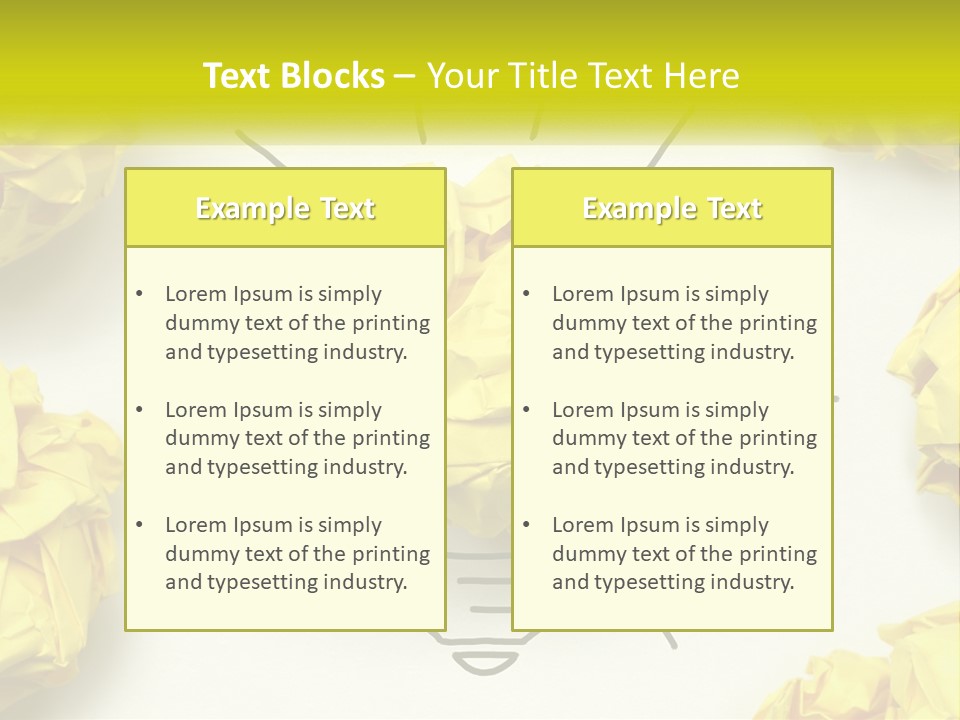 Idea On Paper PowerPoint Template