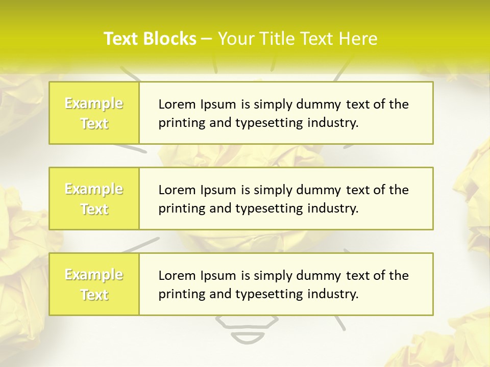 Idea On Paper PowerPoint Template