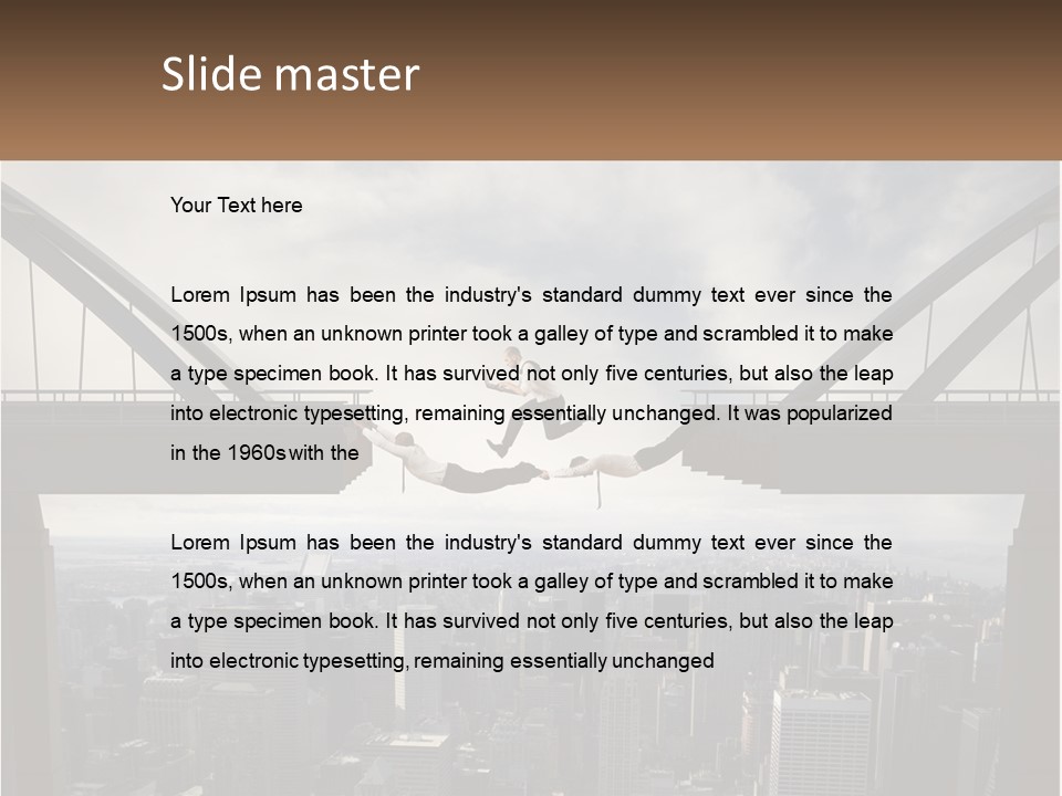 Connection Of Bridges PowerPoint Template