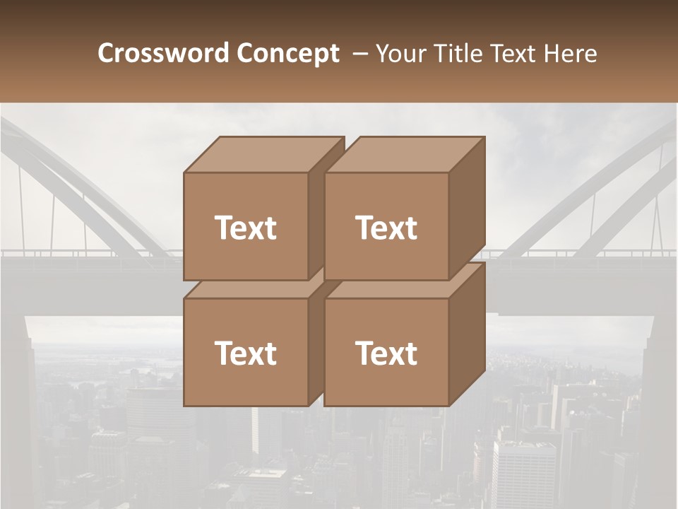 Connection Of Bridges PowerPoint Template