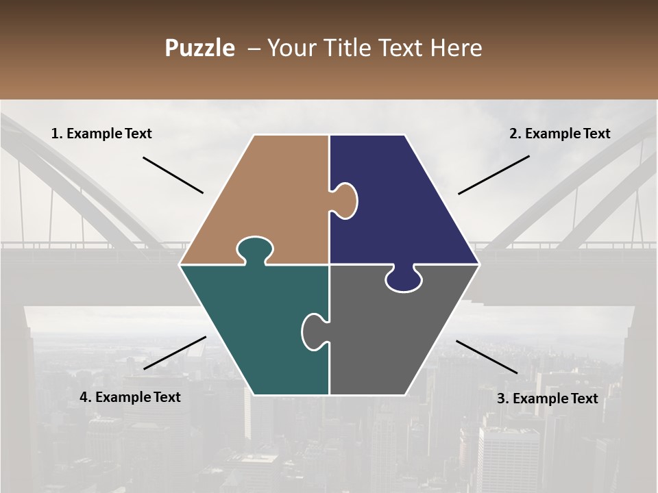 Connection Of Bridges PowerPoint Template