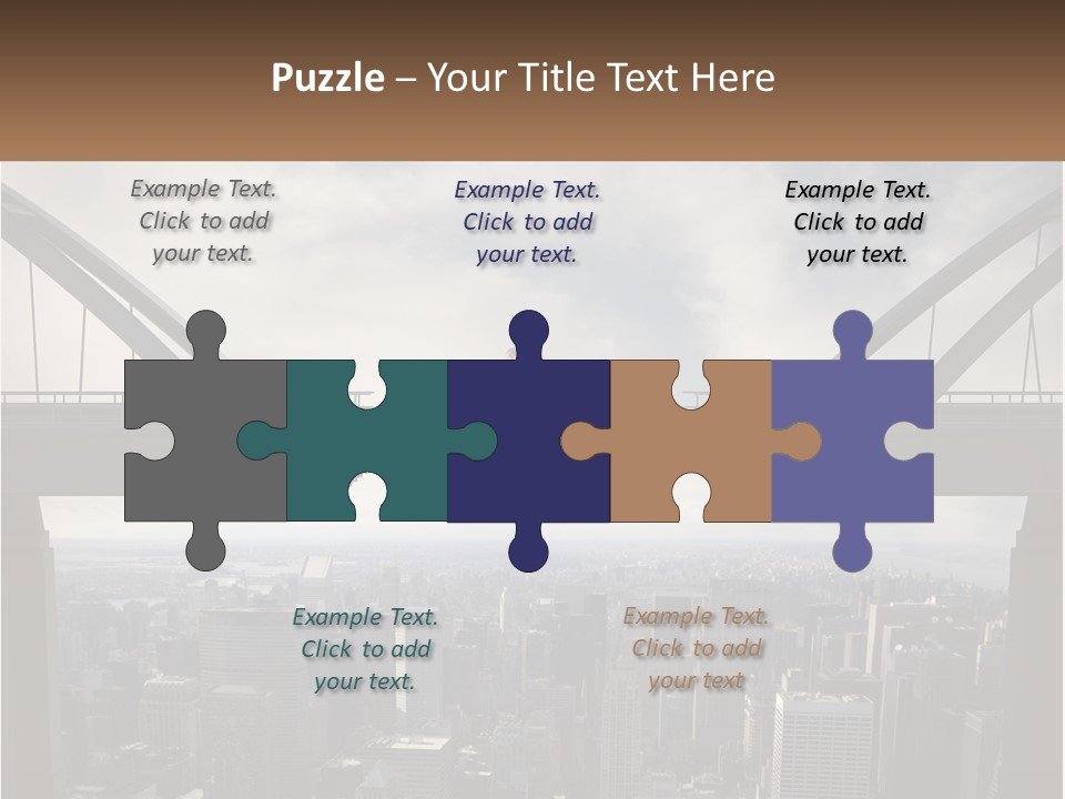Connection Of Bridges PowerPoint Template
