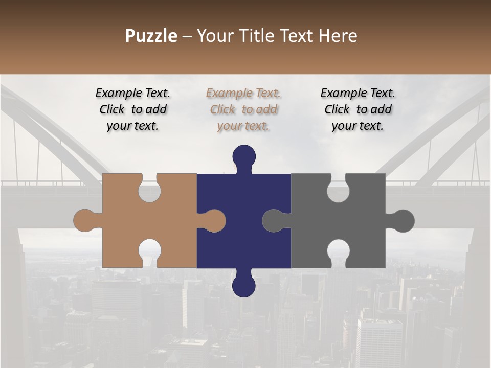 Connection Of Bridges PowerPoint Template