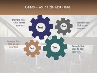 Connection Of Bridges PowerPoint Template