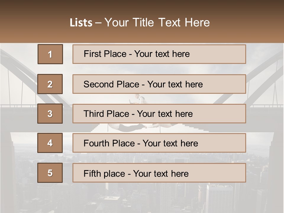 Connection Of Bridges PowerPoint Template