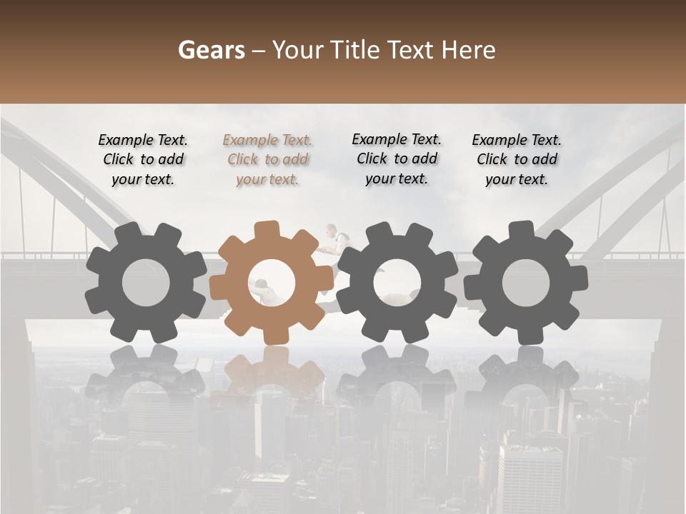 Connection Of Bridges PowerPoint Template