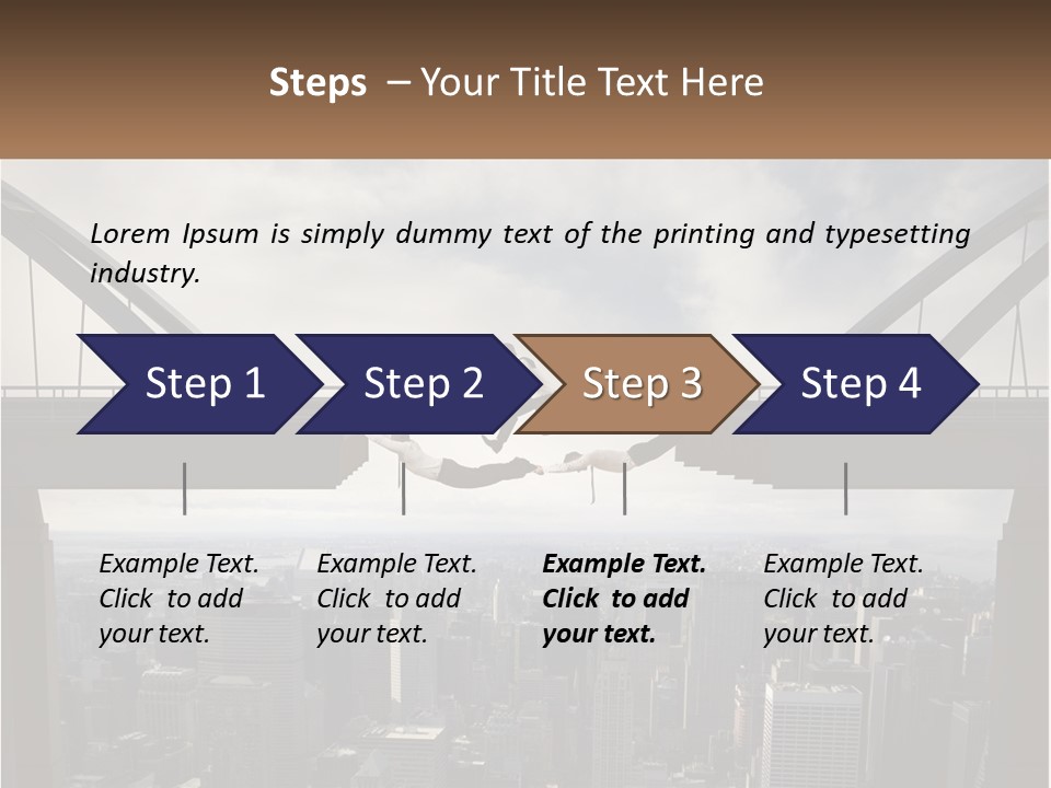 Connection Of Bridges PowerPoint Template
