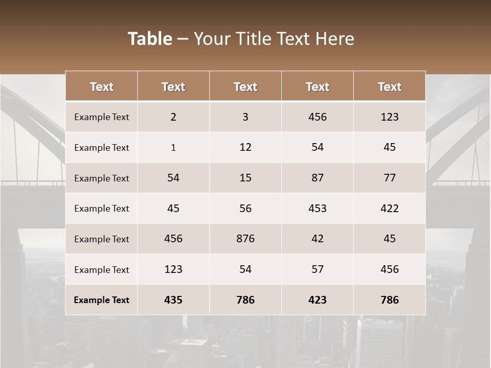 Connection Of Bridges PowerPoint Template