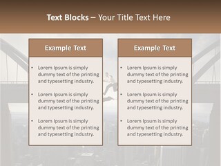 Connection Of Bridges PowerPoint Template