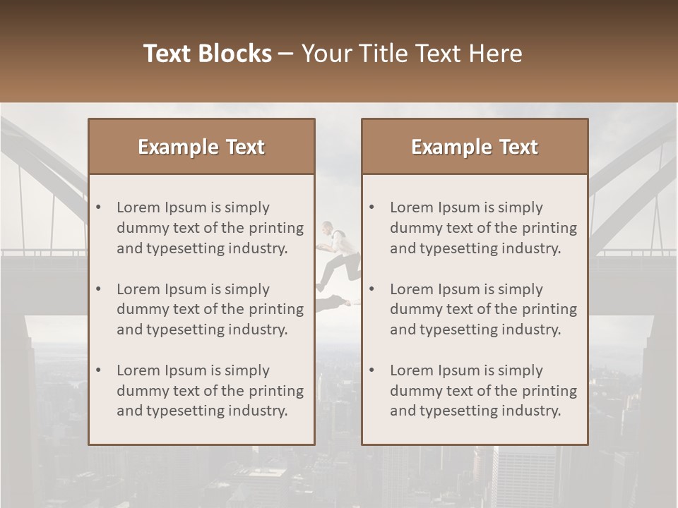 Connection Of Bridges PowerPoint Template