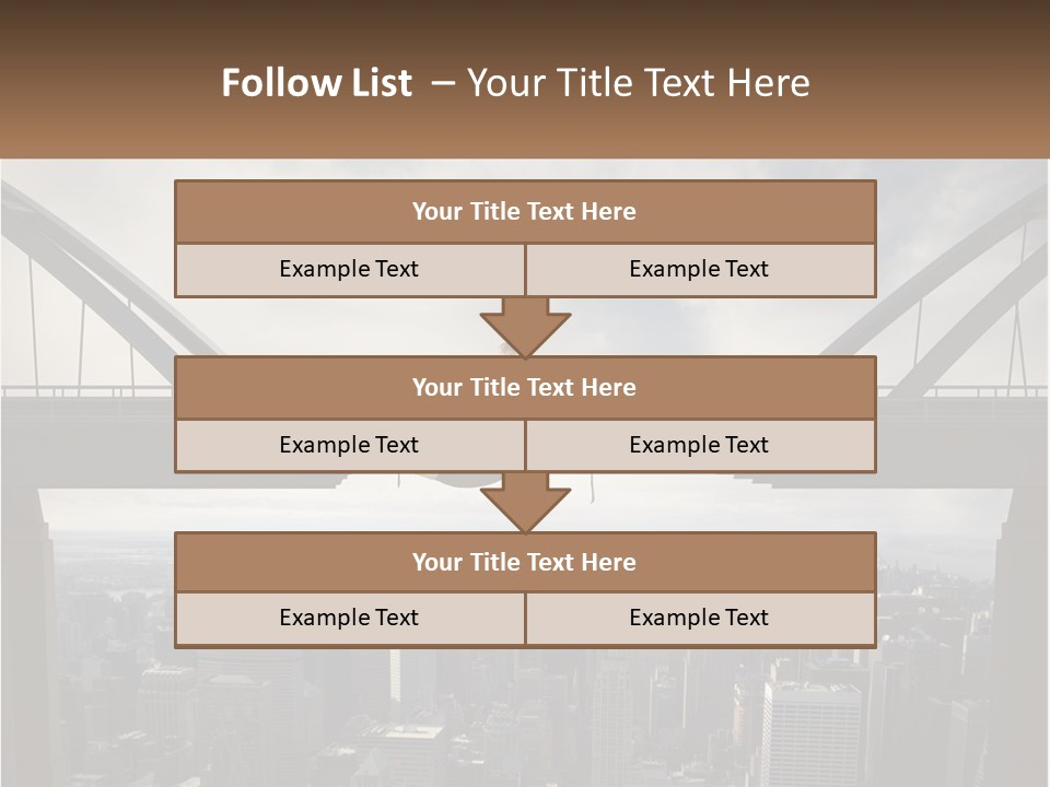 Connection Of Bridges PowerPoint Template
