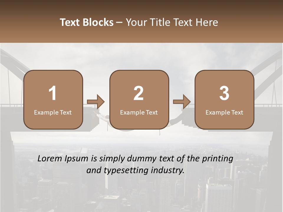 Connection Of Bridges PowerPoint Template