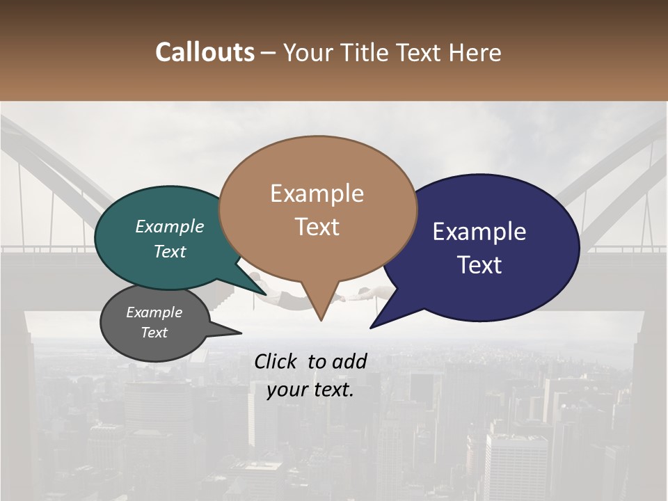 Connection Of Bridges PowerPoint Template