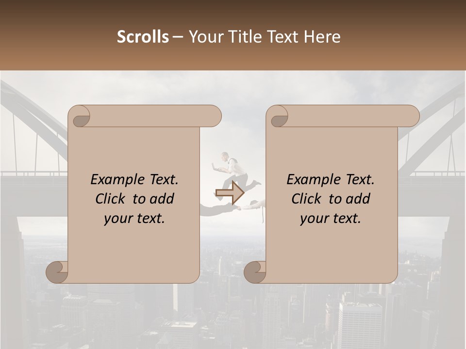 Connection Of Bridges PowerPoint Template