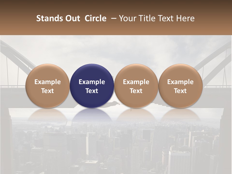 Connection Of Bridges PowerPoint Template