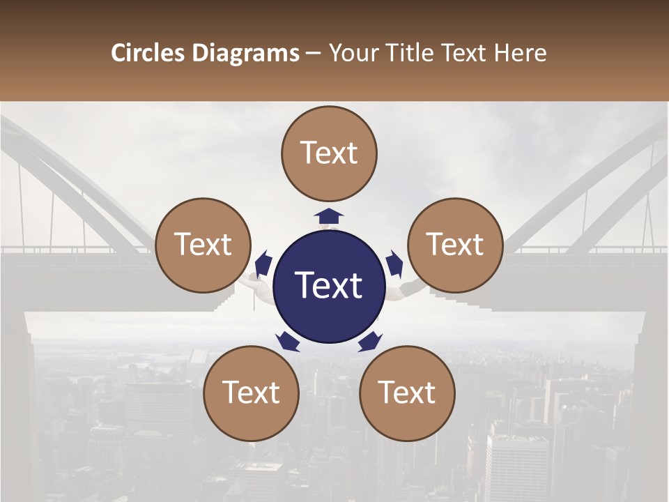 Connection Of Bridges PowerPoint Template