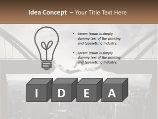 Connection Of Bridges PowerPoint Template