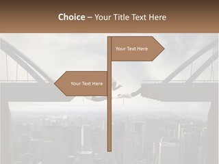 Connection Of Bridges PowerPoint Template
