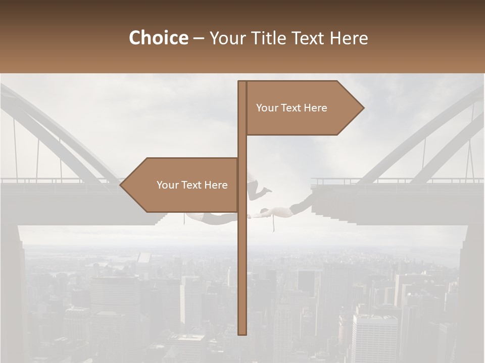 Connection Of Bridges PowerPoint Template