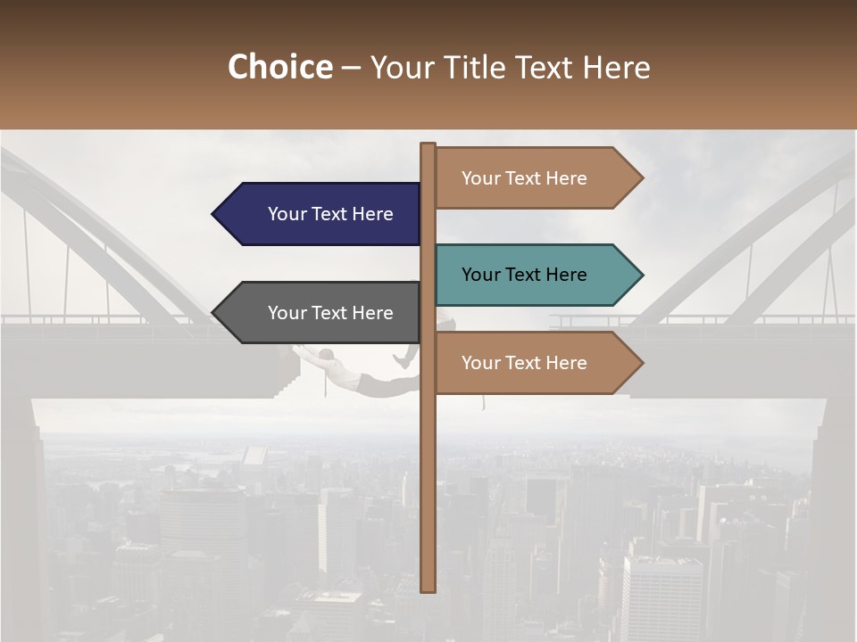 Connection Of Bridges PowerPoint Template