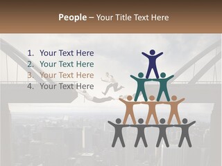 Connection Of Bridges PowerPoint Template
