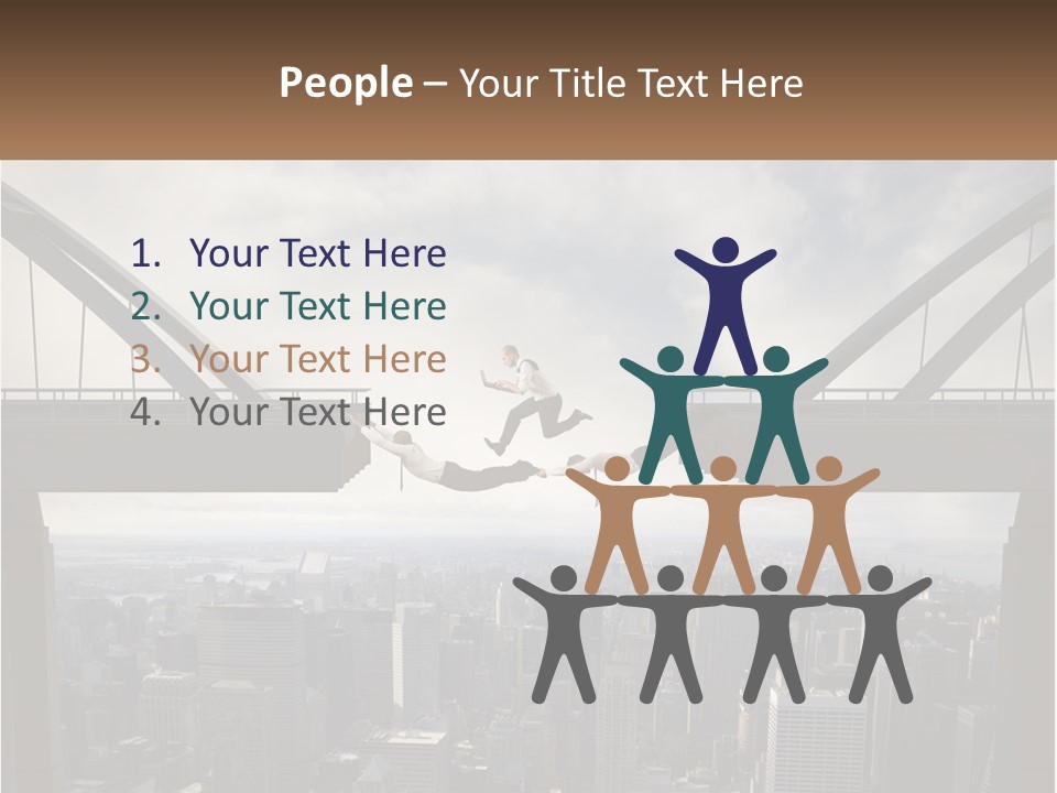 Connection Of Bridges PowerPoint Template