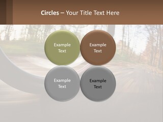 Bicycle Wheel At Speed PowerPoint Template