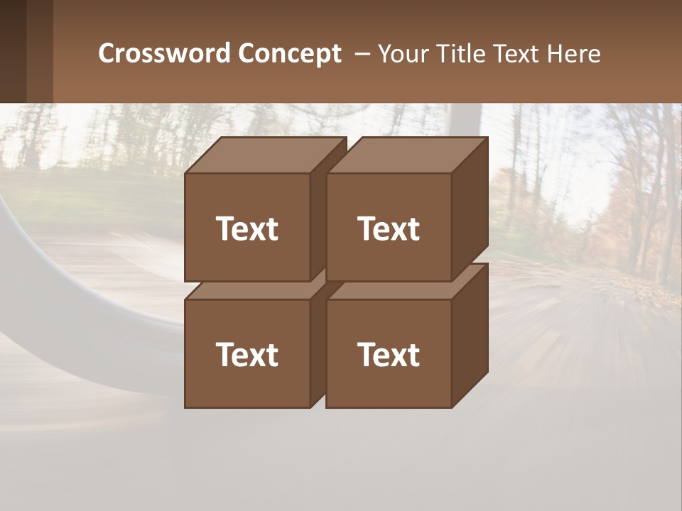 Bicycle Wheel At Speed PowerPoint Template