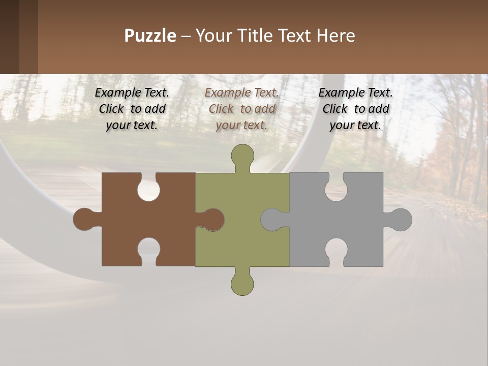 Bicycle Wheel At Speed PowerPoint Template