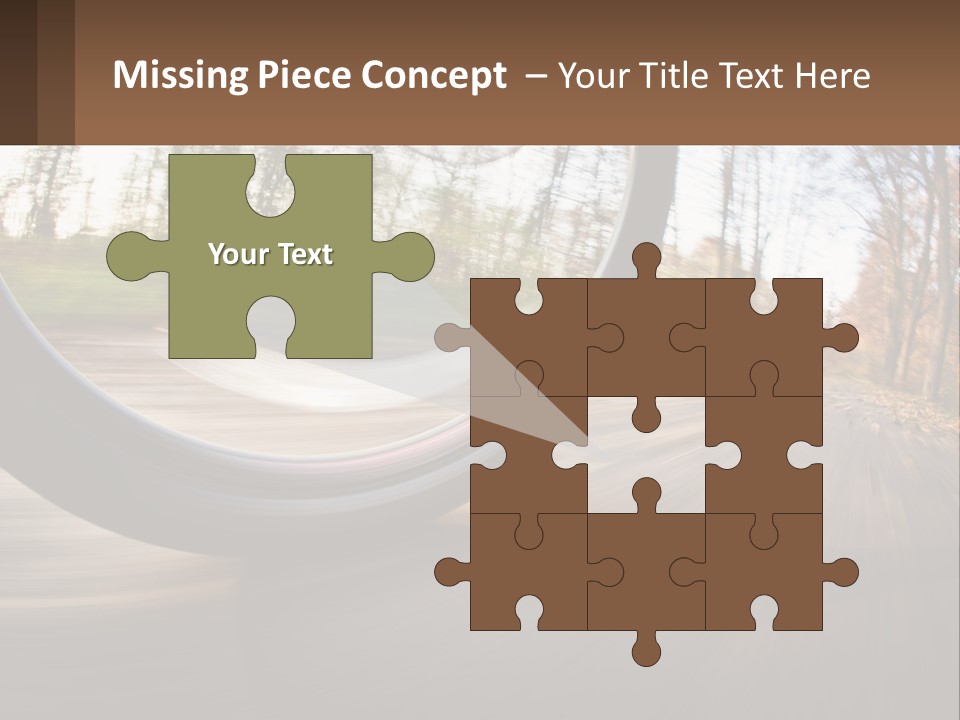 Bicycle Wheel At Speed PowerPoint Template