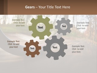 Bicycle Wheel At Speed PowerPoint Template
