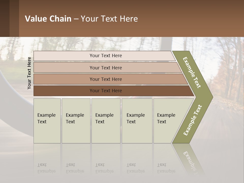 Bicycle Wheel At Speed PowerPoint Template