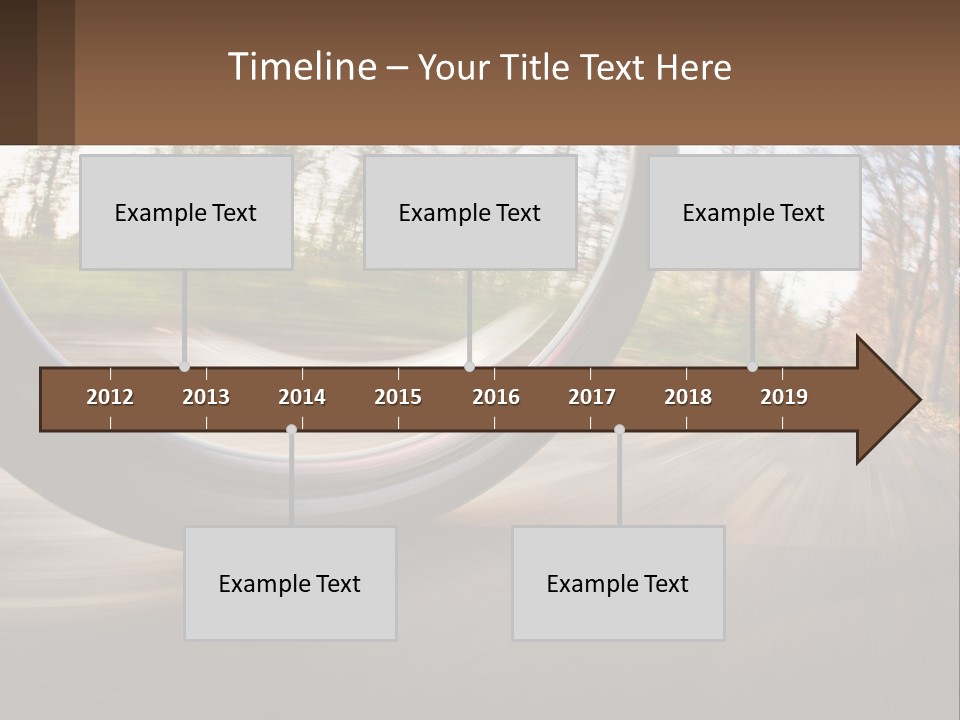 Bicycle Wheel At Speed PowerPoint Template